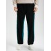 Men Corduroy Straight Side Strip Pocket Loose Drawstring Pants