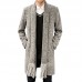 Mens Mid Long Chic Trendy Casual Trench Cardigans Coat