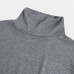 Mens Cotton Fashion High Collar Solid Color Casual Sweaters