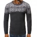 Men’s New Soft Snowflake Round Neck 3D Openwork Sweaters